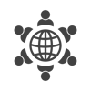 Business people icon. Persons silhouette